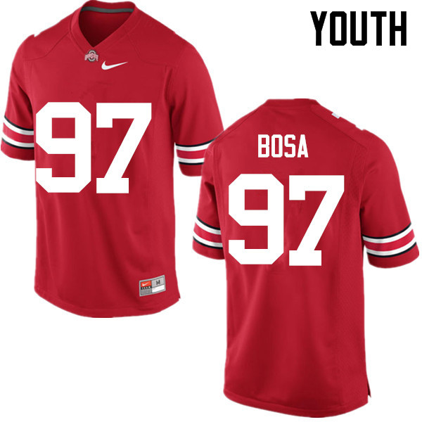 Ohio State Buckeyes Joey Bosa Youth #97 Red Game Stitched College Football Jersey